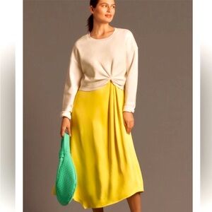 NWT Anthropologie Gemini dress with removable sweater top